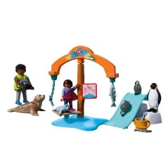 PLAYMOBIL 72073 Zoo : a la découverte de la banquise, univers miniatu
