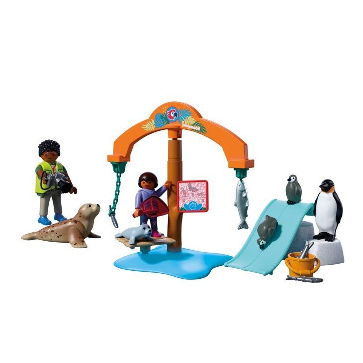 PLAYMOBIL 72073 Zoo : a la découverte de la banquise, univers miniature, 36 pieces, des 4 ans PLAYMOBIL 72073 Zoo : a la découverte de la banquise, univers miniature, 36 pieces, des 4 ans