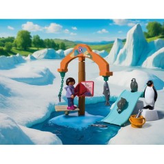 PLAYMOBIL 72073 Zoo : a la découverte de la banquise, univers miniatu