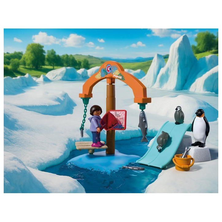 PLAYMOBIL 72073 Zoo : a la découverte de la banquise, univers miniature, 36 pieces, des 4 ans PLAYMOBIL 72073 Zoo : a la découverte de la banquise, univers miniature, 36 pieces, des 4 ans