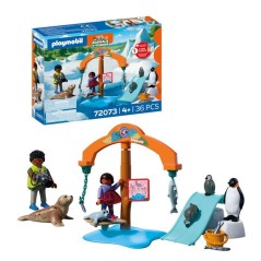 PLAYMOBIL 72073 Zoo : a la découverte de la banquise, univers miniatu