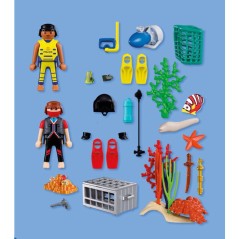 PLAYMOBIL 72078 Policiers plongeurs et trésor, City Action Les polici