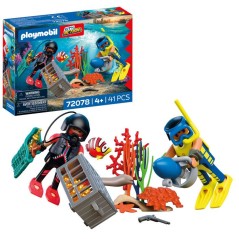 PLAYMOBIL 72078 Policiers plongeurs et trésor, City Action Les polici