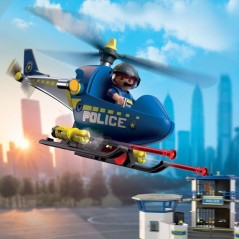 PLAYMOBIL 72080 Hélicoptere de police, City Action, Les Policiers, 28 pieces, des 4 ans