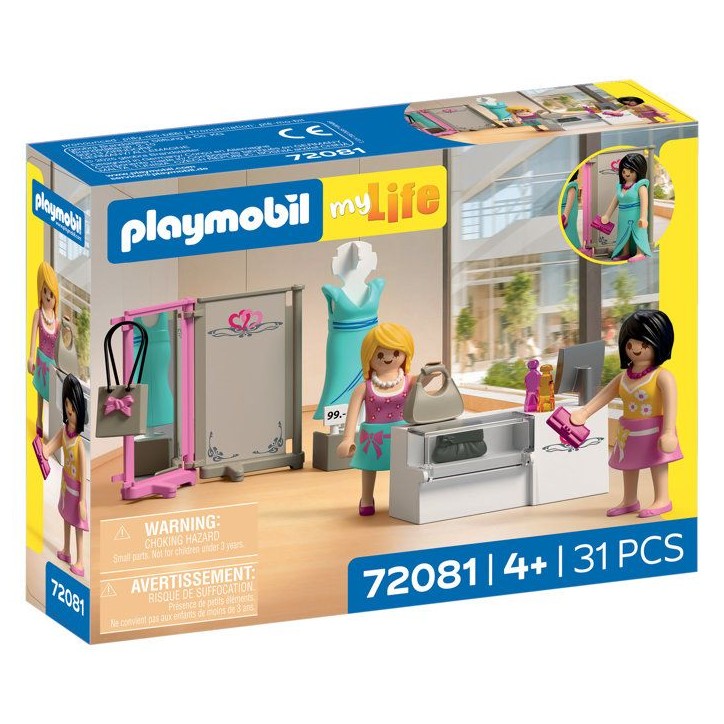 PLAYMOBIL 72081 Boutique de mode, My Life Le shopping, 76 pieces, Des 4 ans PLAYMOBIL 72081 Boutique de mode, My Life Le shopping, 76 pieces, Des 4 ans