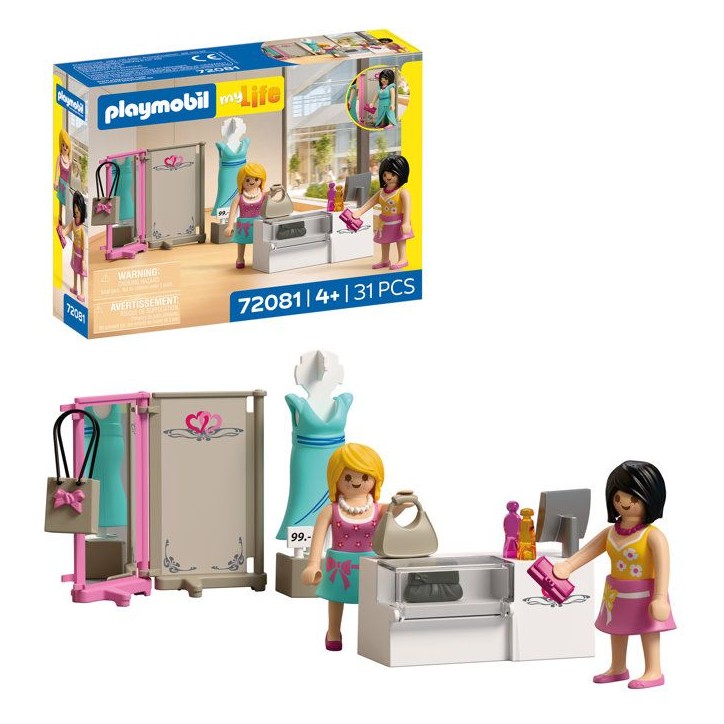 PLAYMOBIL 72081 Boutique de mode, My Life Le shopping, 76 pieces, Des 4 ans PLAYMOBIL 72081 Boutique de mode, My Life Le shopping, 76 pieces, Des 4 ans