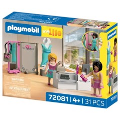 PLAYMOBIL 72081 Boutique de mode, My Life Le shopping, 76 pieces, Des