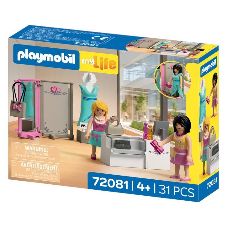 PLAYMOBIL 72081 Boutique de mode, My Life Le shopping, 76 pieces, Des 4 ans PLAYMOBIL 72081 Boutique de mode, My Life Le shopping, 76 pieces, Des 4 ans