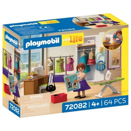 PLAYMOBIL 72082 Atelier de stylisme, My Life Le shopping, 64 pieces, D