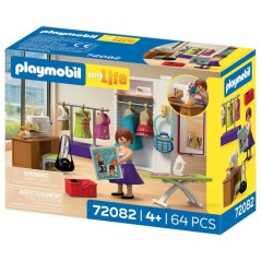 PLAYMOBIL 72082 Atelier de stylisme, My Life Le shopping, 64 pieces, D