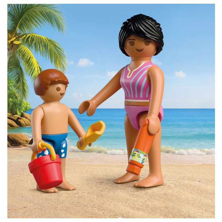 PLAYMOBIL 72101 oeuf 2en1 : Vacances a la Plage, Jouets et peut servir de tirelire, 26 pieces, Des 4 ans PLAYMOBIL 72101 oeuf 2en1 : Vacances a la Plage, Jouets et peut servir de tirelire, 26 pieces, Des 4 ans