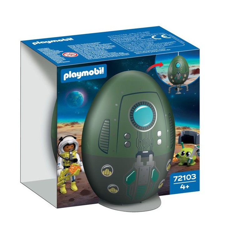 PLAYMOBIL 72103 oeuf 2en1 Mission Espace, L'espace, 39 pieces, Cadeau a Pâques, des 4 ans PLAYMOBIL 72103 oeuf 2en1 Mission Espace, L'espace, 39 pieces, Cadeau a Pâques, des 4 ans