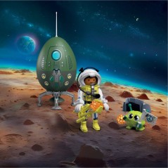 PLAYMOBIL 72103 oeuf 2en1 Mission Espace, L'espace, 39 pieces, Cadeau a Pâques, des 4 ans