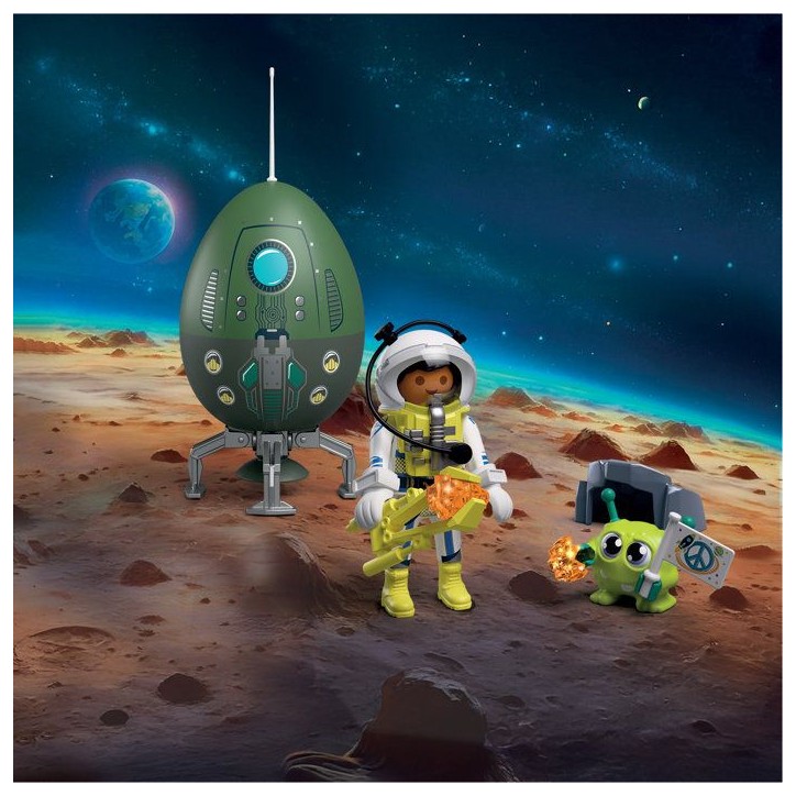 PLAYMOBIL 72103 oeuf 2en1 Mission Espace, L'espace, 39 pieces, Cadeau a Pâques, des 4 ans PLAYMOBIL 72103 oeuf 2en1 Mission Espace, L'espace, 39 pieces, Cadeau a Pâques, des 4 ans