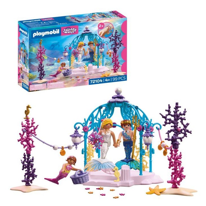 PLAYMOBIL 72104 Mariage des sirenes, Princesses Fantasy & Magic, 99 pieces, Des 4 ans