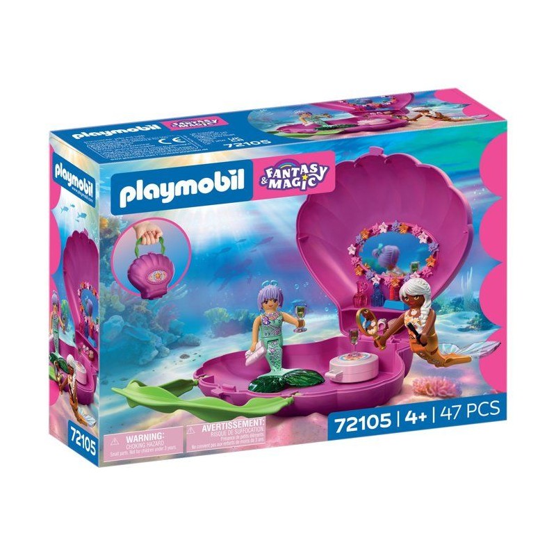 PLAYMOBIL 72105 Sac coquillage & sirenes, Les Sirenes Fantasy & Magic,