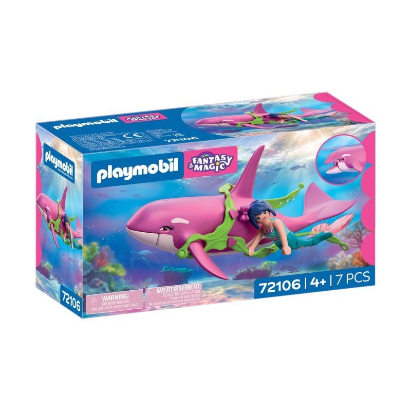 Playmobil 72106 Orque et sirene, Les Sirenes Fantasy & Magic, 7 pieces