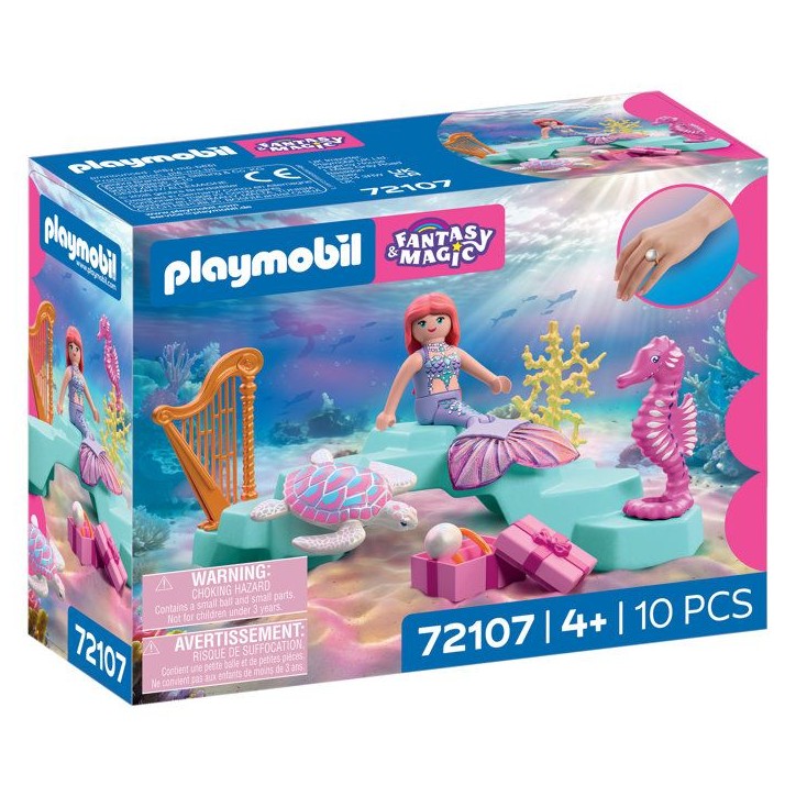 PLAYMOBIL 72107 Sirene, cadeaux & animaux marins PLAYMOBIL 72107 Sirene, cadeaux & animaux marins