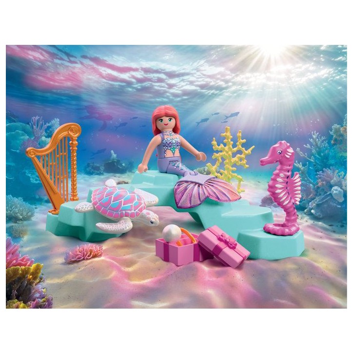 PLAYMOBIL 72107 Sirene, cadeaux & animaux marins PLAYMOBIL 72107 Sirene, cadeaux & animaux marins