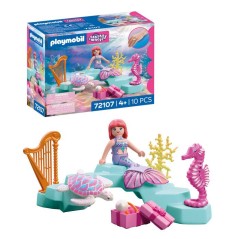 PLAYMOBIL 72107 Sirene, cadeaux & animaux marins
