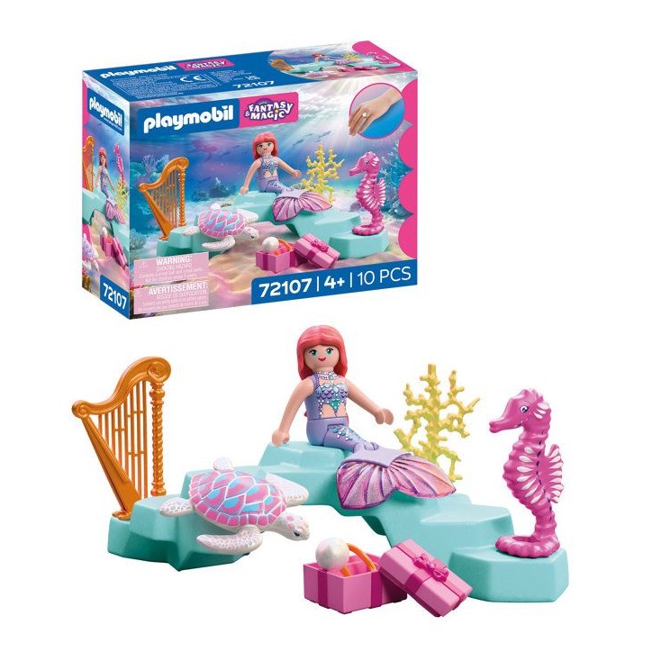PLAYMOBIL 72107 Sirene, cadeaux & animaux marins PLAYMOBIL 72107 Sirene, cadeaux & animaux marins