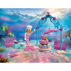 PLAYMOBIL 72108 Buffet de mariage des sirenes, Les Sirenes Fantasy & Magic, 60 pieces, Des 4 ans