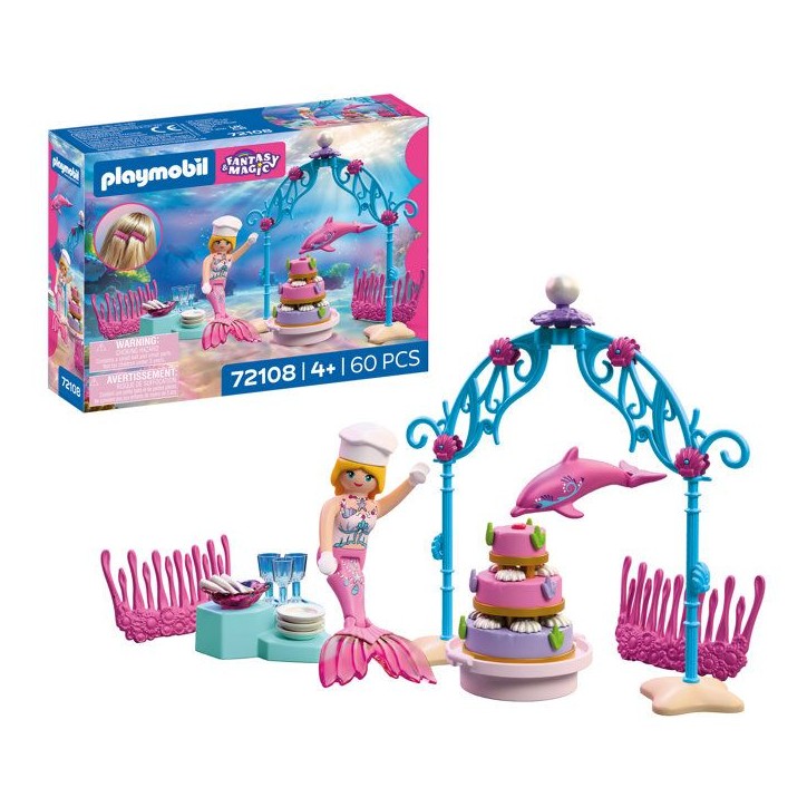 PLAYMOBIL 72108 Buffet de mariage des sirenes, Les Sirenes Fantasy & Magic, 60 pieces, Des 4 ans PLAYMOBIL 72108 Buffet de mariage des sirenes, Les Sirenes Fantasy & Magic, 60 pieces, Des 4 ans