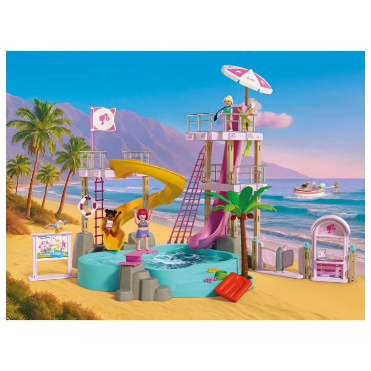 PLAYMOBIL 72120 Barbie Parc aquatique, 146 pieces, des 4 ans