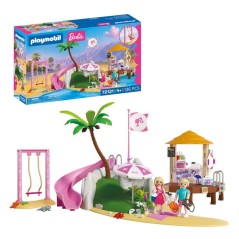 PLAYMOBIL 72121 Barbie Café de plage Malibu, 136 pieces, Des 4 ans