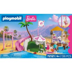 PLAYMOBIL 72121 Barbie Café de plage Malibu, 136 pieces, Des 4 ans