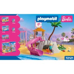 PLAYMOBIL 72121 Barbie Café de plage Malibu, 136 pieces, Des 4 ans