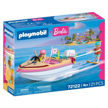 PLAYMOBIL 72122 Barbie Bateau & wakeboard, 21 pieces, Des 4 ans