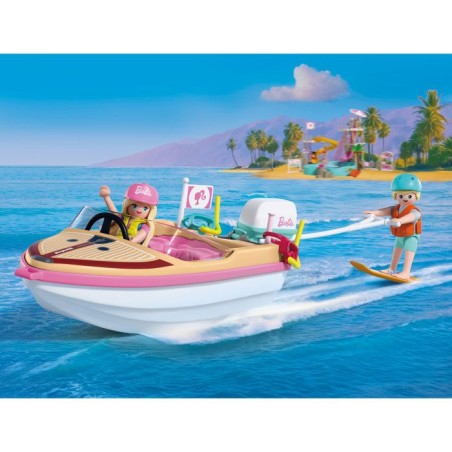 PLAYMOBIL 72122 Barbie Bateau & wakeboard, 21 pieces, Des 4 ans