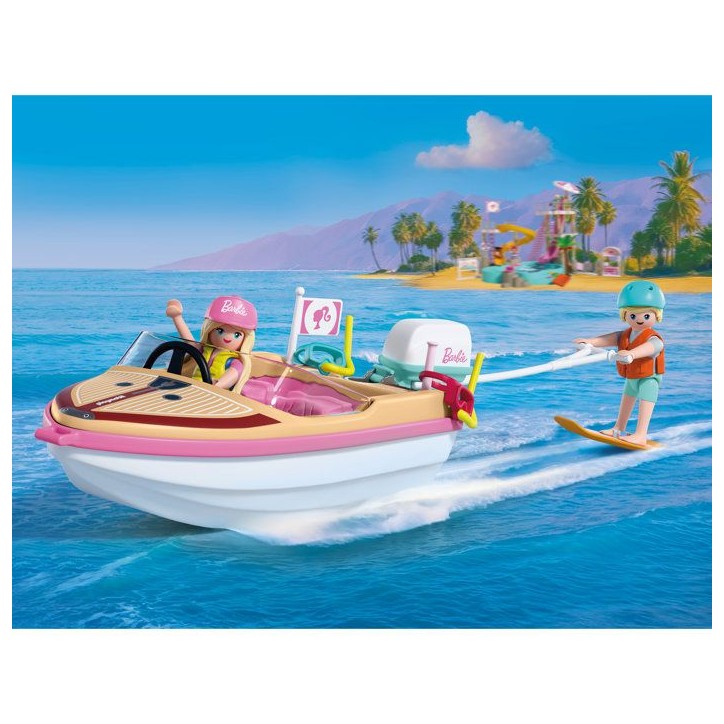 PLAYMOBIL 72122 Barbie Bateau & wakeboard, 21 pieces, Des 4 ans