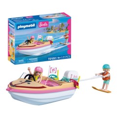 PLAYMOBIL 72122 Barbie Bateau & wakeboard, 21 pieces, Des 4 ans