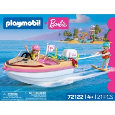 PLAYMOBIL 72122 Barbie Bateau & wakeboard, 21 pieces, Des 4 ans