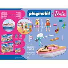 PLAYMOBIL 72122 Barbie Bateau & wakeboard, 21 pieces, Des 4 ans