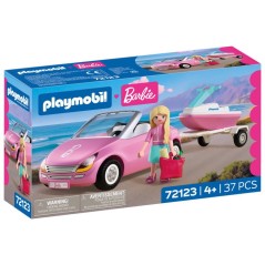 PLAYMOBIL 72123 Barbie Cabriolet & scooter de mer, 37 pieces, Des 4 an