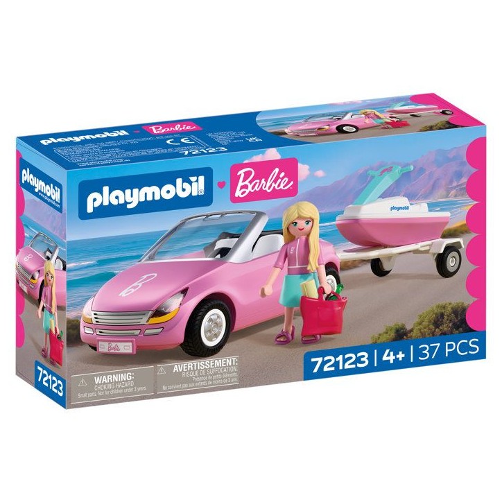 PLAYMOBIL 72123 Barbie Cabriolet & scooter de mer, 37 pieces, Des 4 ans