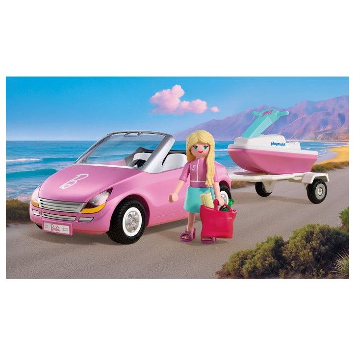 PLAYMOBIL 72123 Barbie Cabriolet & scooter de mer, 37 pieces, Des 4 ans