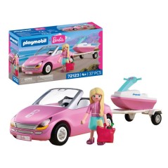 PLAYMOBIL 72123 Barbie Cabriolet & scooter de mer, 37 pieces, Des 4 an
