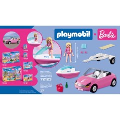 PLAYMOBIL 72123 Barbie Cabriolet & scooter de mer, 37 pieces, Des 4 an