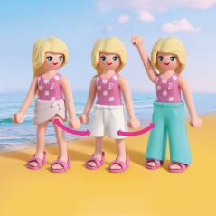PLAYMOBIL 72124 Barbie Cabine de plage, 54 pieces, Des 4 ans