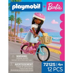 PLAYMOBIL 72125 Barbie Brooklyn et son vélo, 12 pieces, Des 4 ans