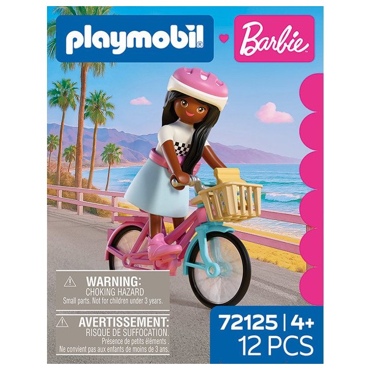 PLAYMOBIL 72125 Barbie Brooklyn et son vélo, 12 pieces, Des 4 ans