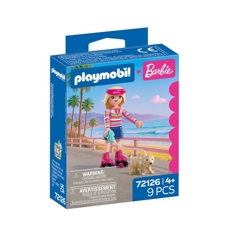 PLAYMOBIL 72126 Barbie Promenade a Malibu, 9 pieces, Des 4 ans