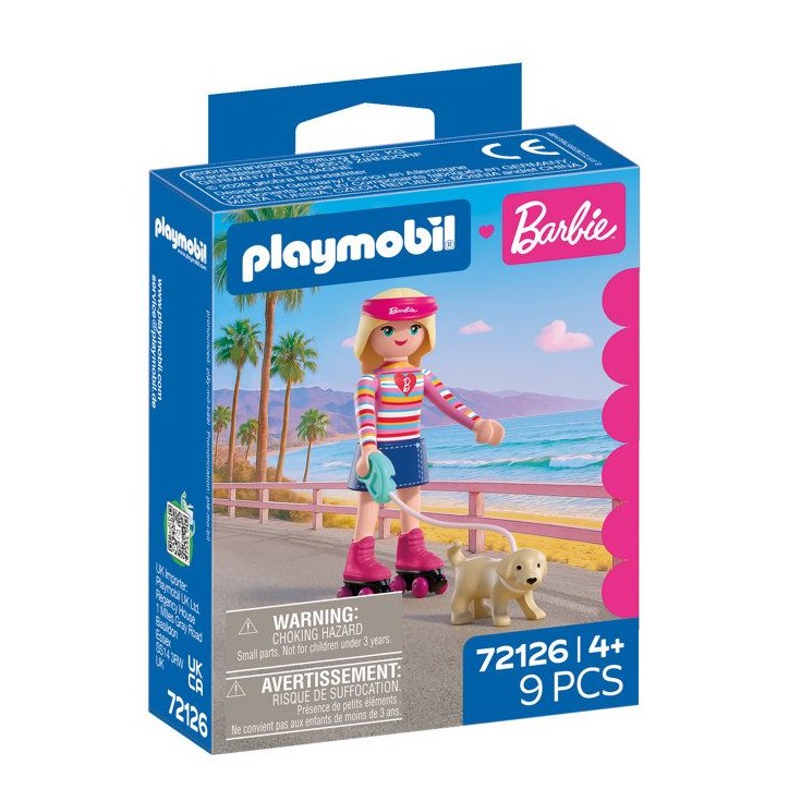 PLAYMOBIL 72126 Barbie Promenade a Malibu, 9 pieces, Des 4 ans