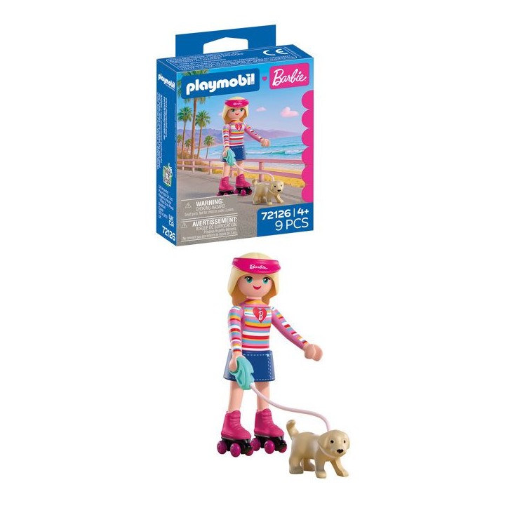 PLAYMOBIL 72126 Barbie Promenade a Malibu, 9 pieces, Des 4 ans