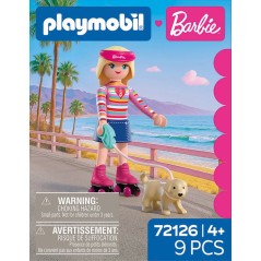 PLAYMOBIL 72126 Barbie Promenade a Malibu, 9 pieces, Des 4 ans