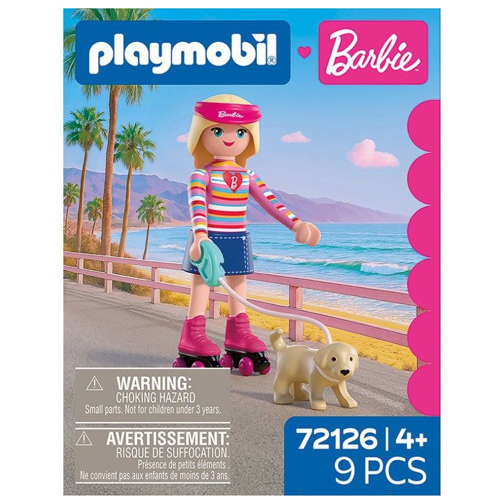 PLAYMOBIL 72126 Barbie Promenade a Malibu, 9 pieces, Des 4 ans